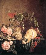 Jan Davidsz. de Heem Still-Life with Flowers and Fruit oil on canvas